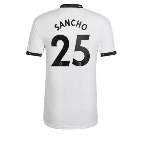 Manchester United Jadon Sancho #25 Bortedrakt 2022-23 Kortermet Manchester United Jadon Sancho #25 Bortedrakt 2022-23 Kortermet